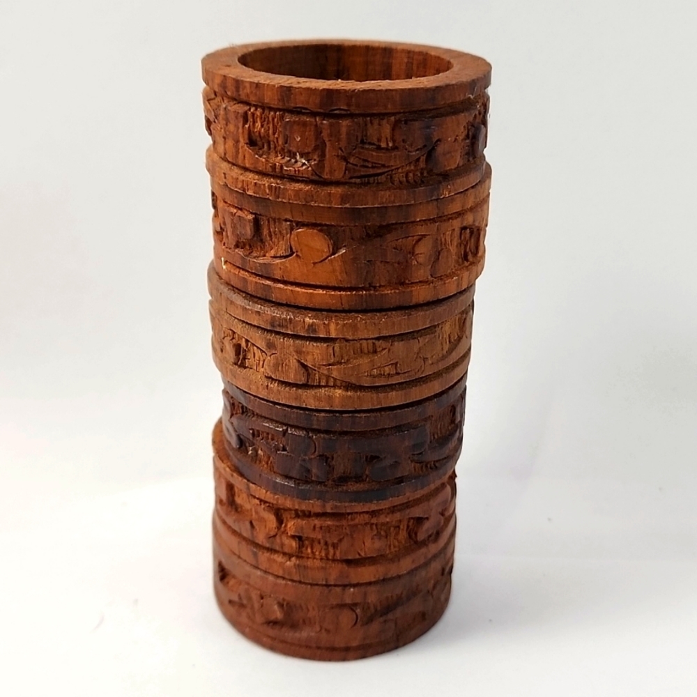 Set of 6 Wood Napkin Rings